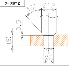 ワーク　加工図